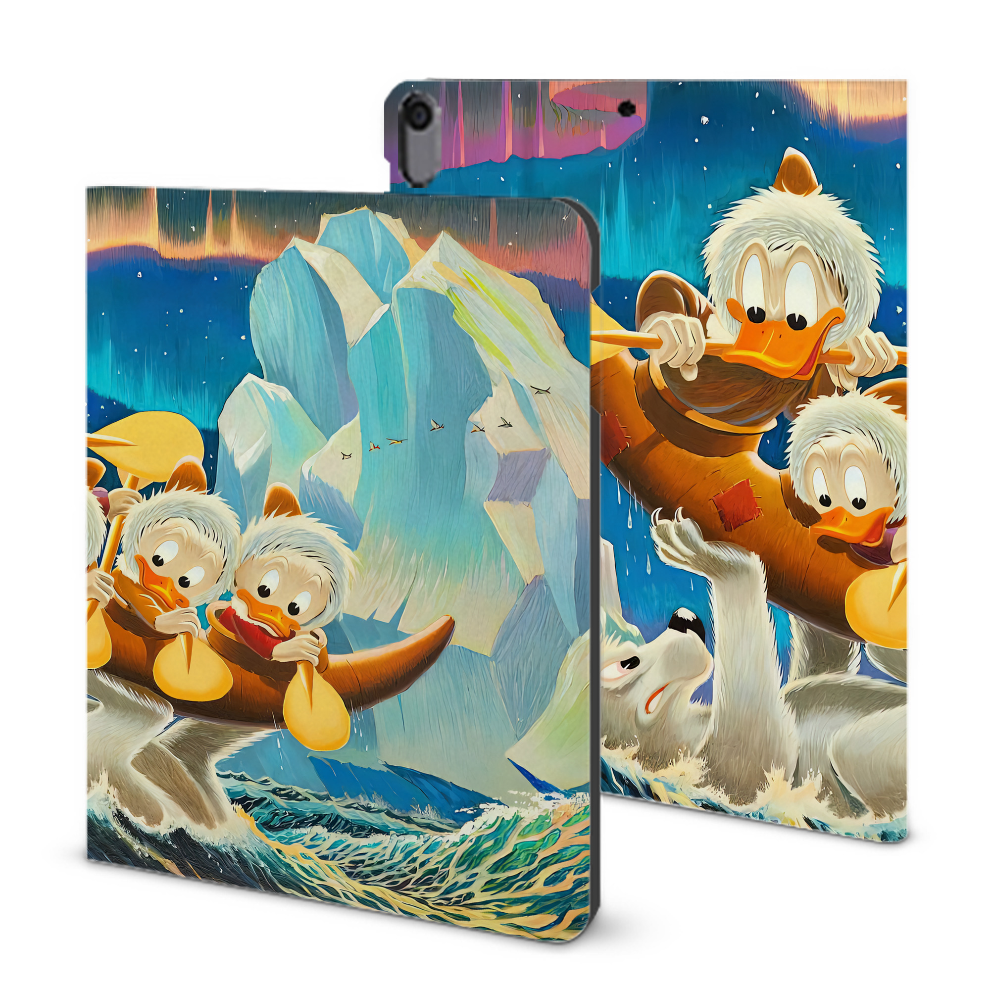 （画像用） ミッキーマウス Mickey Mouse IPad ケース ブック型 PUレザー TPU 耐衝撃 軽量 薄型 ペン収納なし 全面保護 IPad 各モデル対応